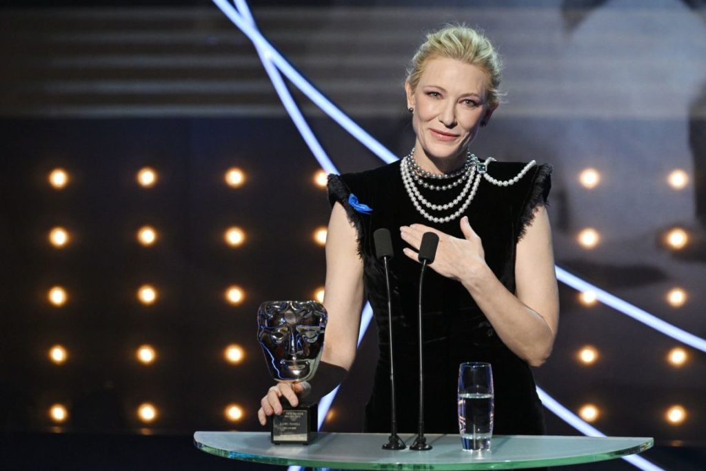 Cate Blanchett wins Best Actress award at the 2023 EE BAFTA Film Awards