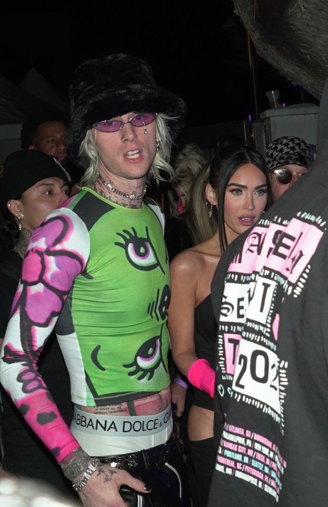 Megan Fox and Machine Gun Kelly Spotted Leaving Pre-Super Bowl Party