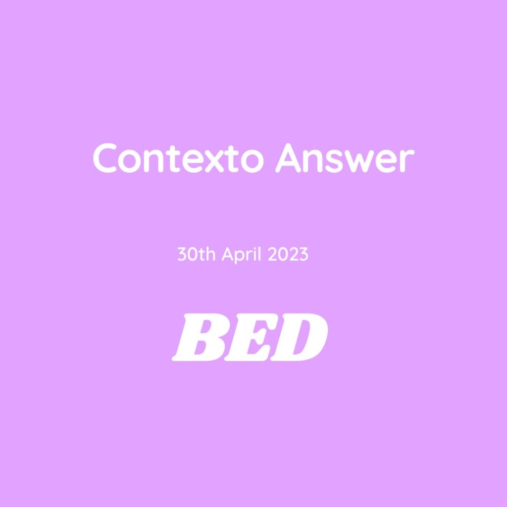 Contexto Answer April 2023 ModestAds